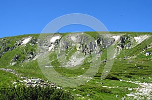 Bucegi Mountains in centralÂ Romania with unusual rock formations SphinxÂ andÂ Babele